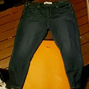 Signature mid rise skinny crop jeans size W 18 women's